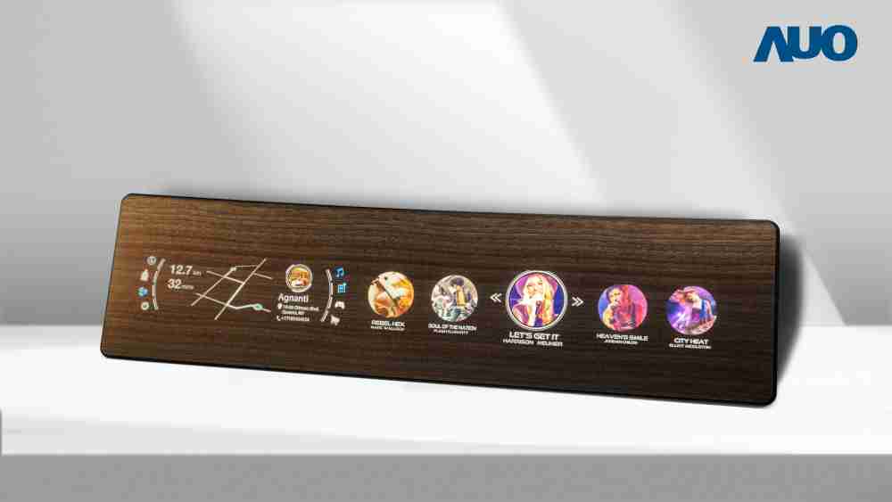 28国际研发全球最高穿透度达80%的AmLED木纹显示器，，可于使用时呈现高亮度、、清晰可见的信息，，并在不使用时回归为单纯的饰板，，，节能兼具美观