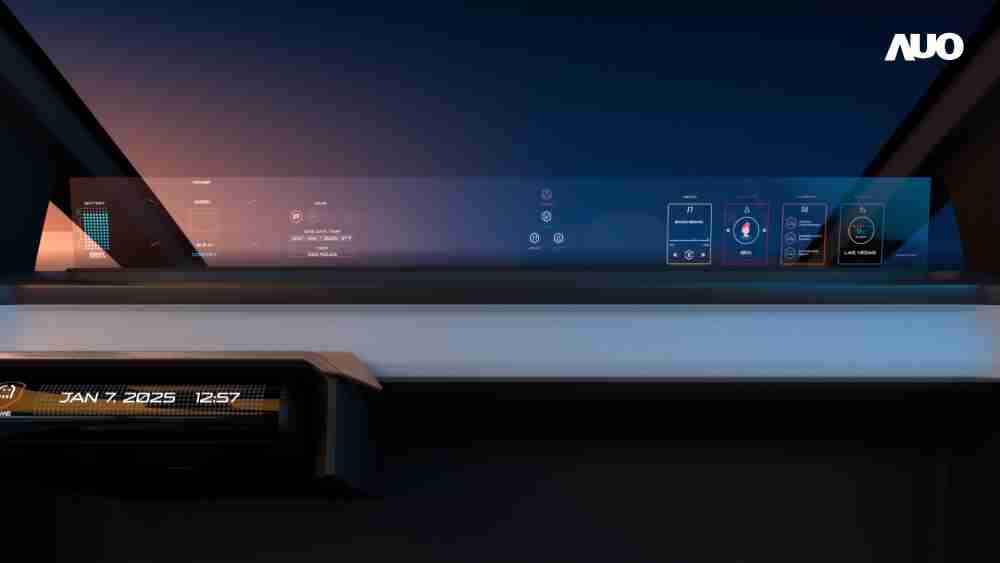 28国际无界透明显示接口(Horizon Image Glass)透过车运算方案整合仪表板、、、、中控台及副驾显示器，，一体式全景呈现，，提供乘用者清晰的前方视野、、、行车必要信息与娱乐功能